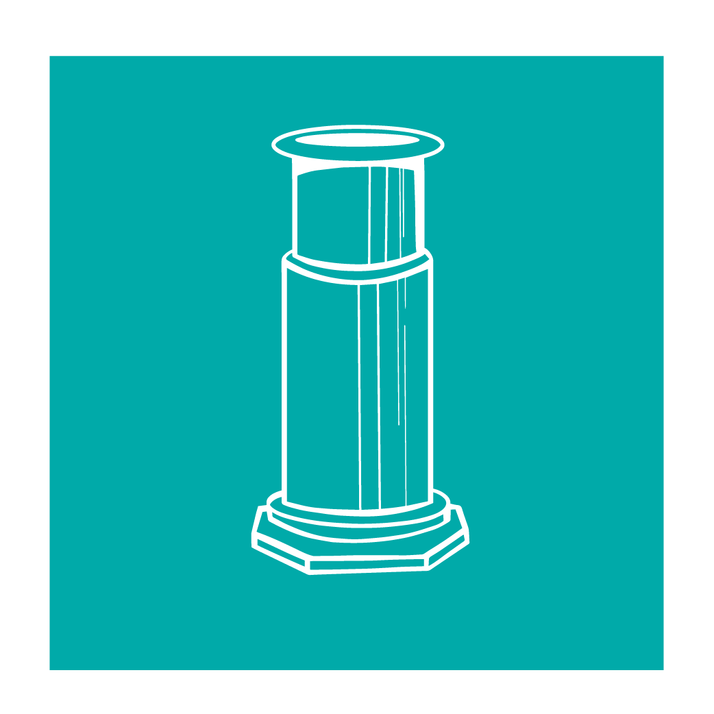 Graphic of an Aeropress.