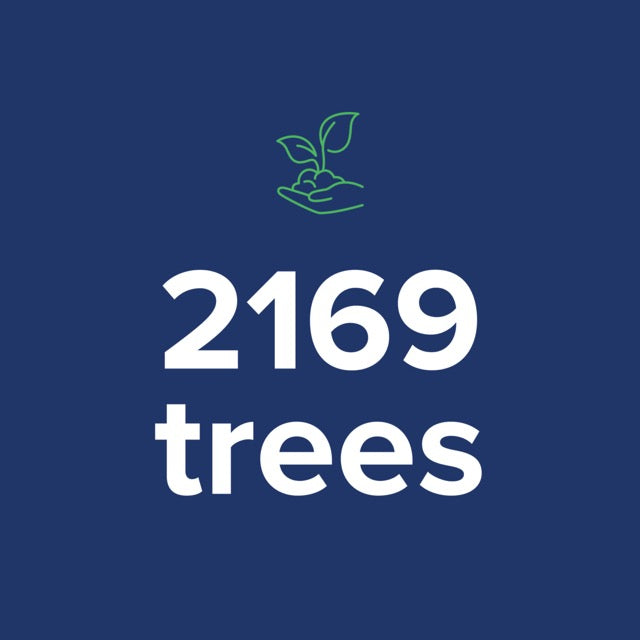Graphic Image that says "2169 trees."