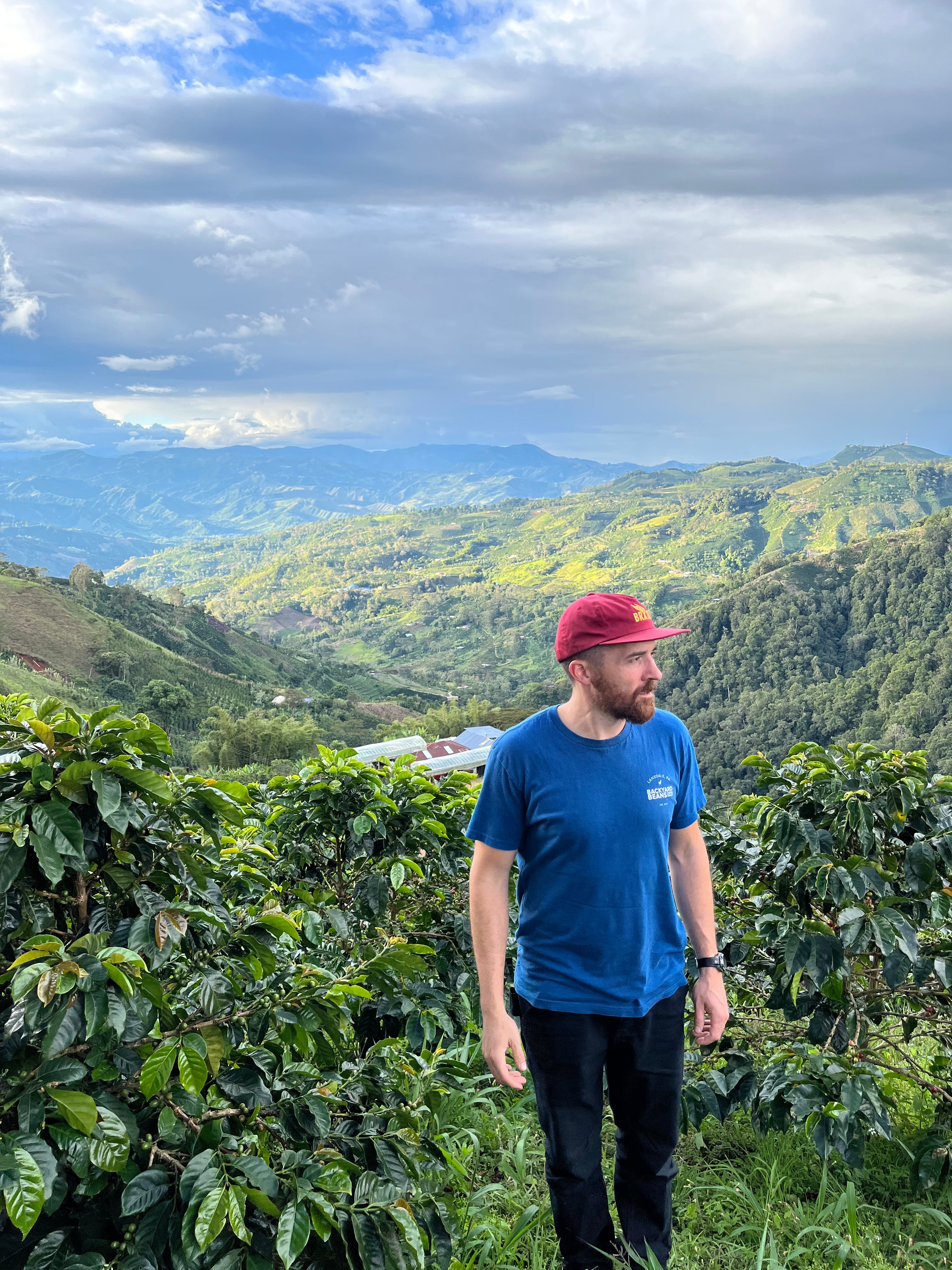 image of Bobby on a sourcing trip in Huila, Colombia