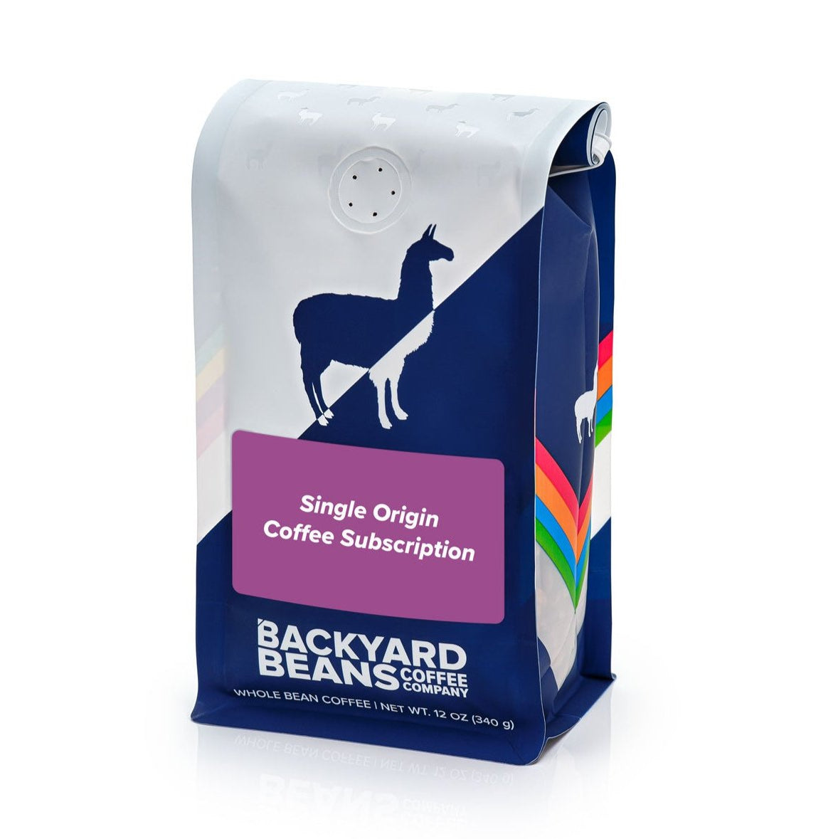 Image of Purple Label Coffee Subscription coffee bag.