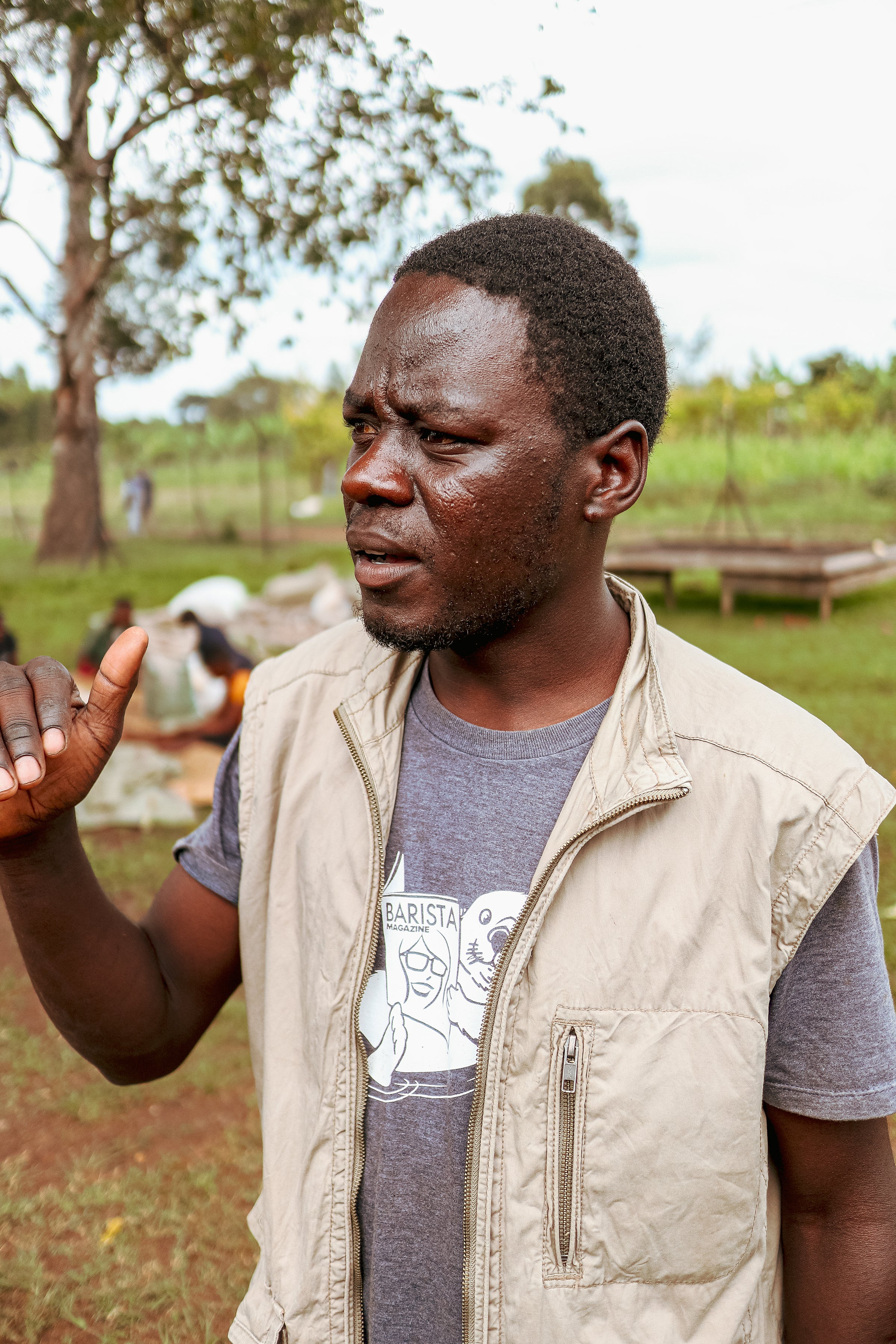 image of Ibrahim Kiganda, Processing Manager of Sironko Station