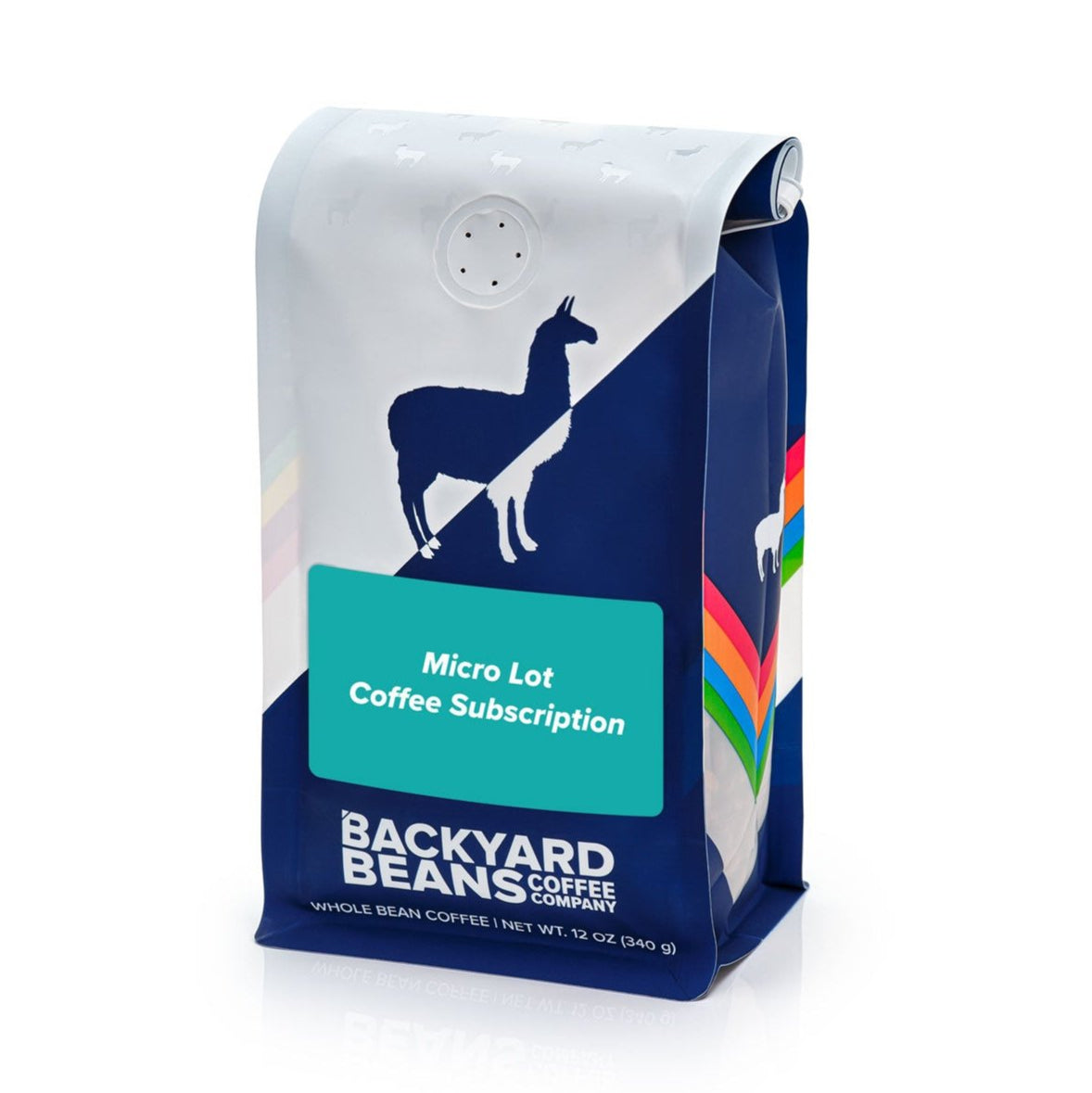 Image of Teal Label Coffee Subscription coffee bag.