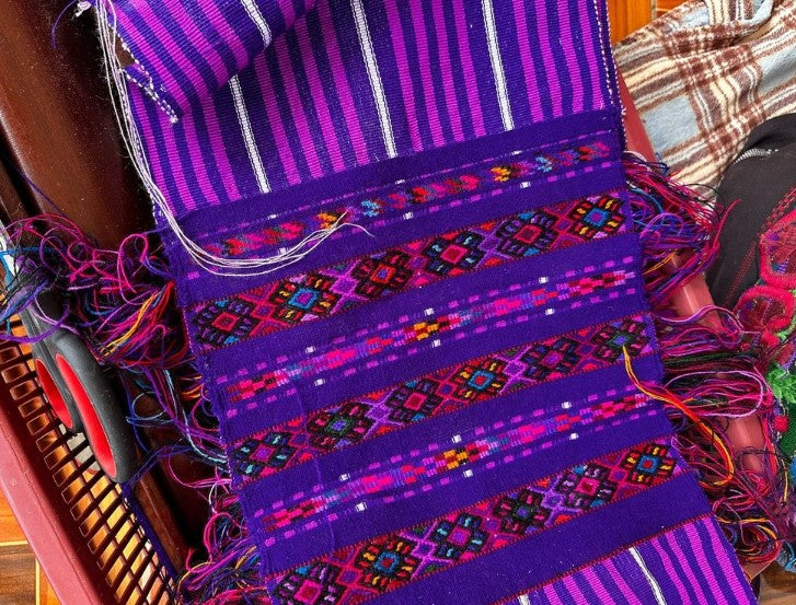 image of fabric loomed by Indigenous women in Todos Santos Cuchumatan