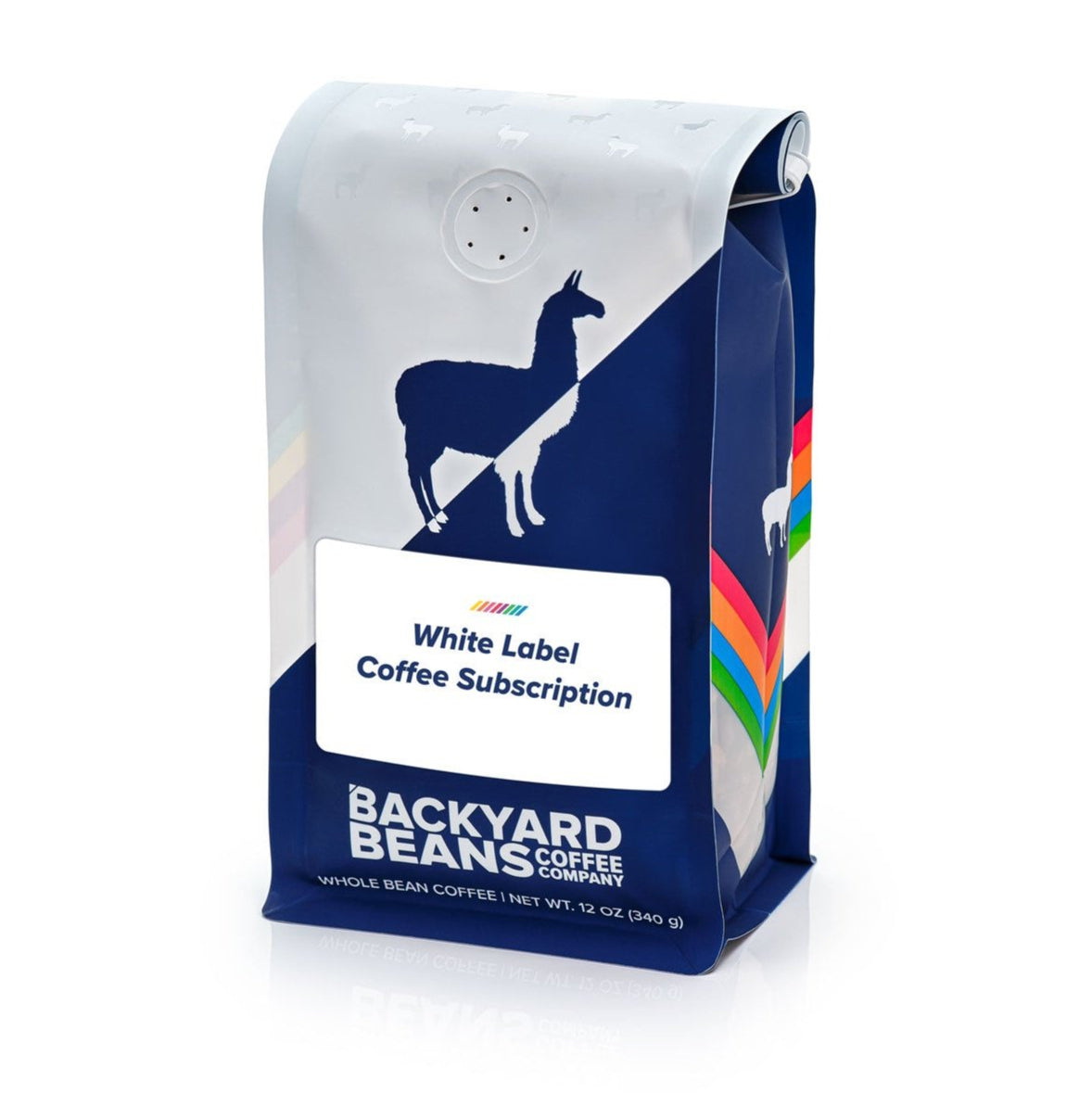 Image of White Label Coffee Subscription coffee bag.