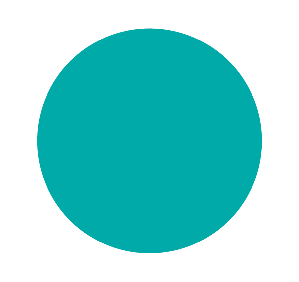 Image of teal circle.