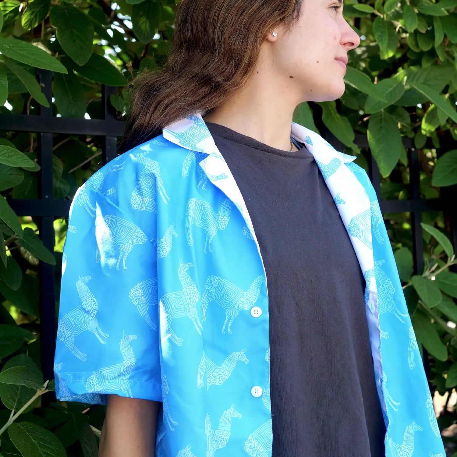 Llama Unisex Button Shirt