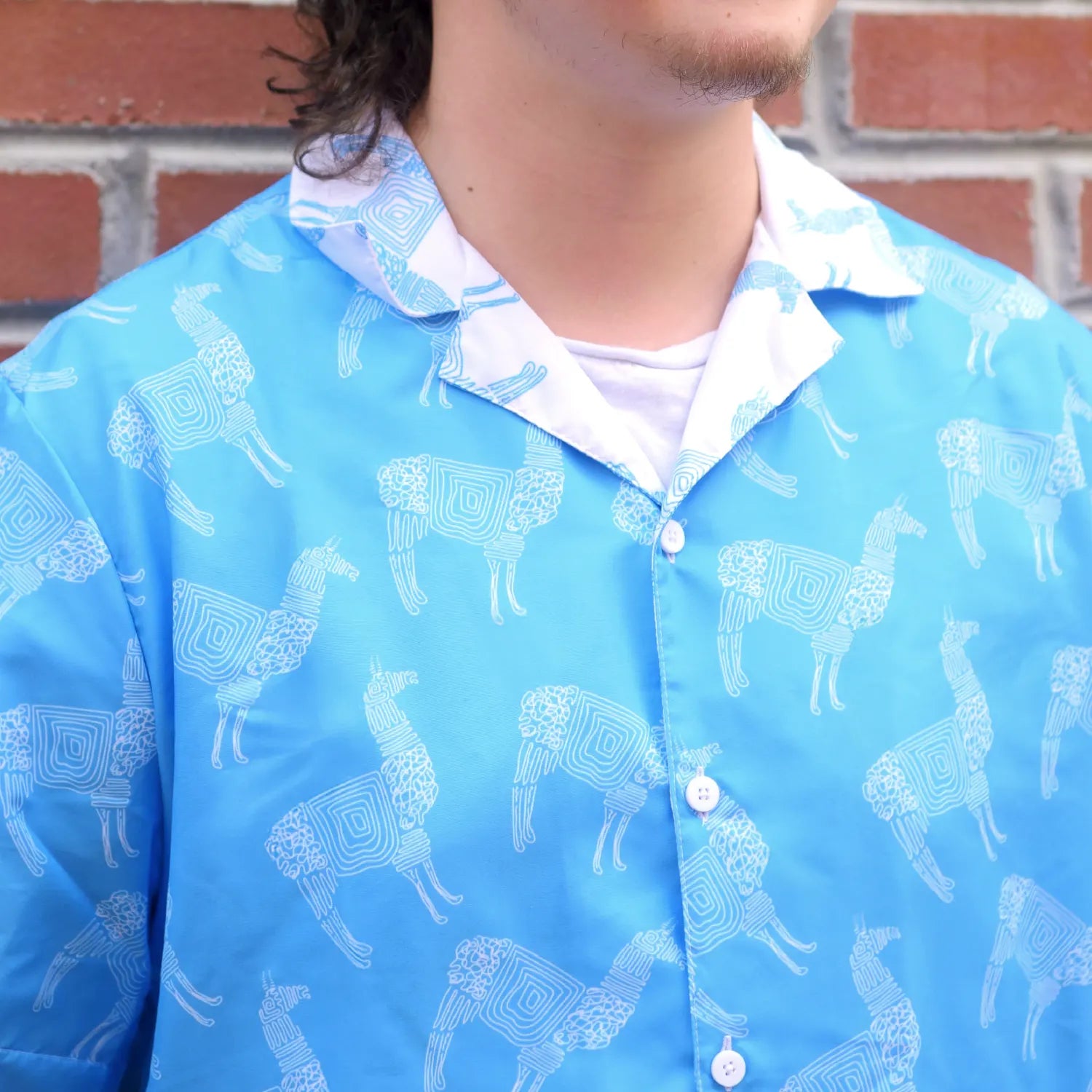 Llama Unisex Button Shirt