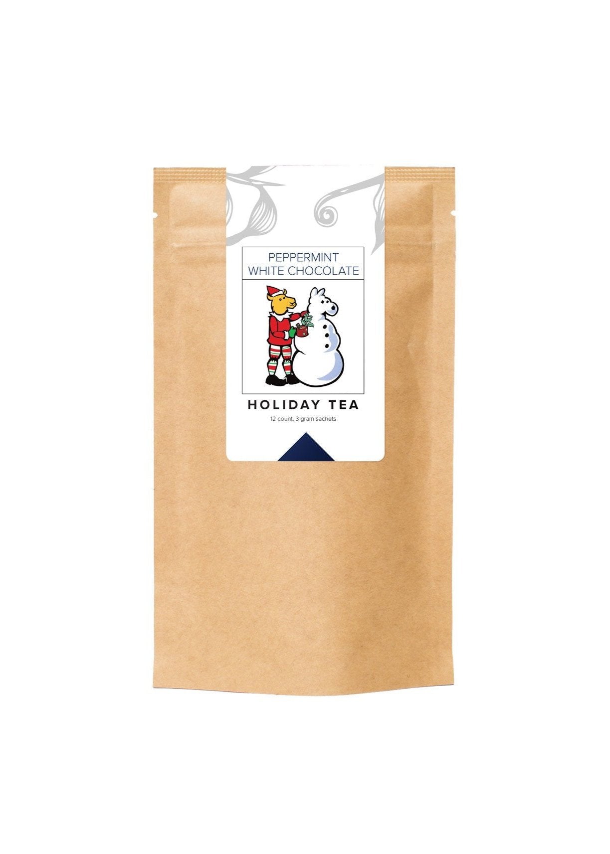 Image of Peppermint White Chocolate tea bag.