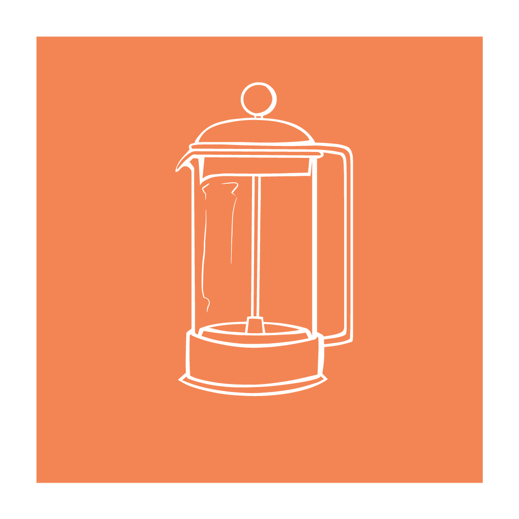 Graphic of a French Press