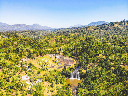 image of waterfall at washing station