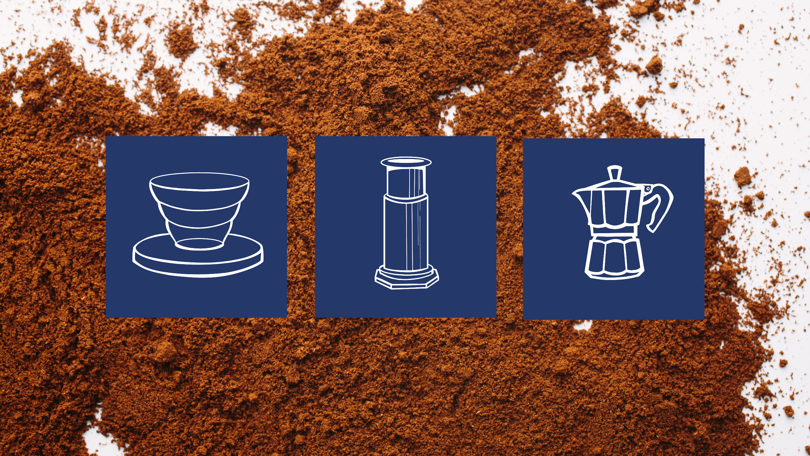 Image of fine ground coffee.