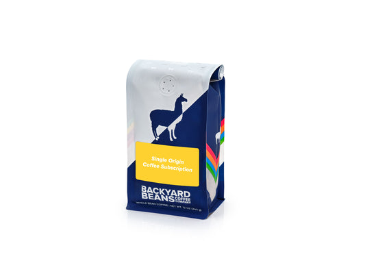 Image of Yellow Label Coffee Subscription coffee bag.