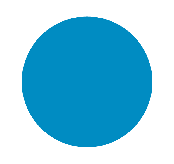 Image of bright blue circle.
