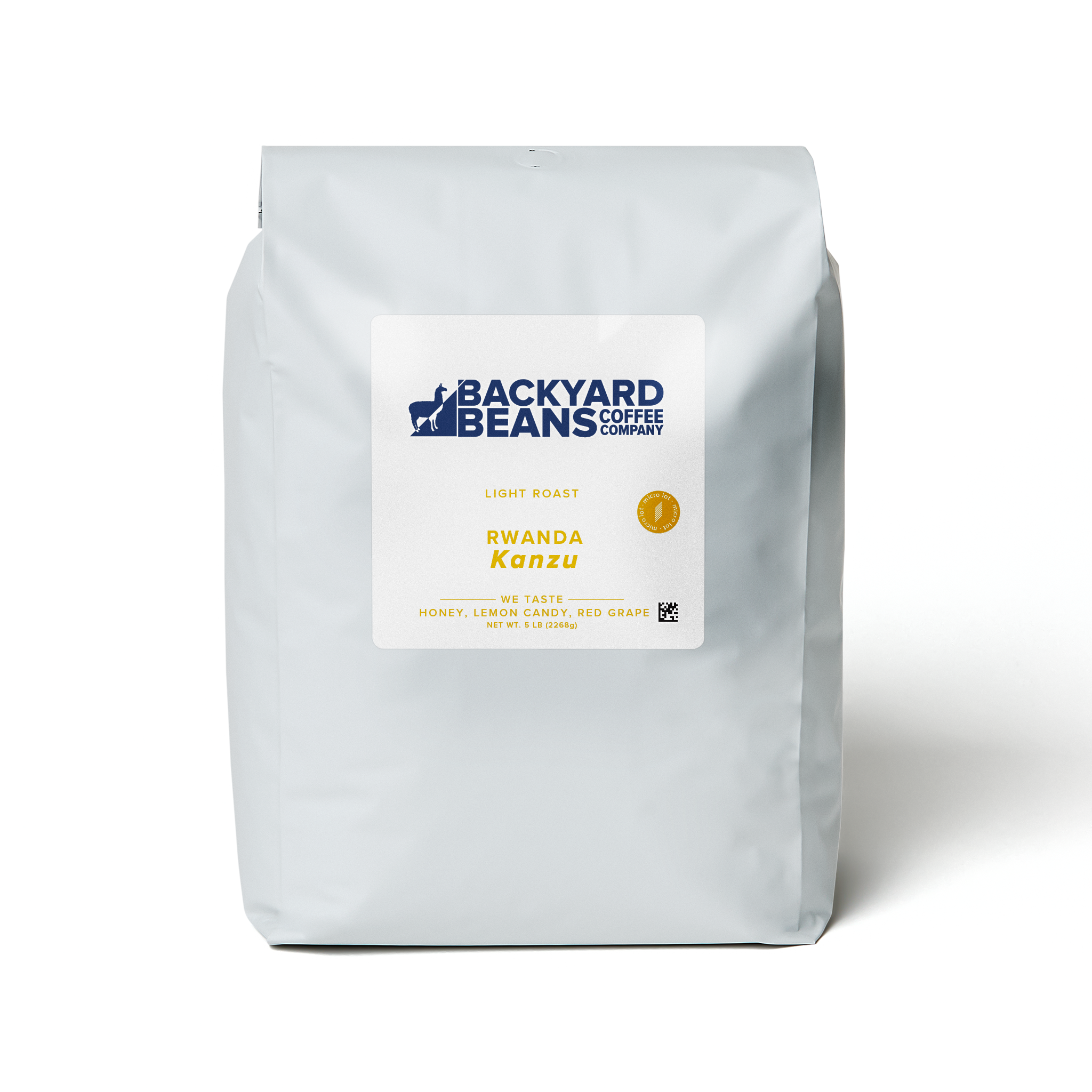 Image of Rwanda Kanzu Yellow Label Coffee retail bag