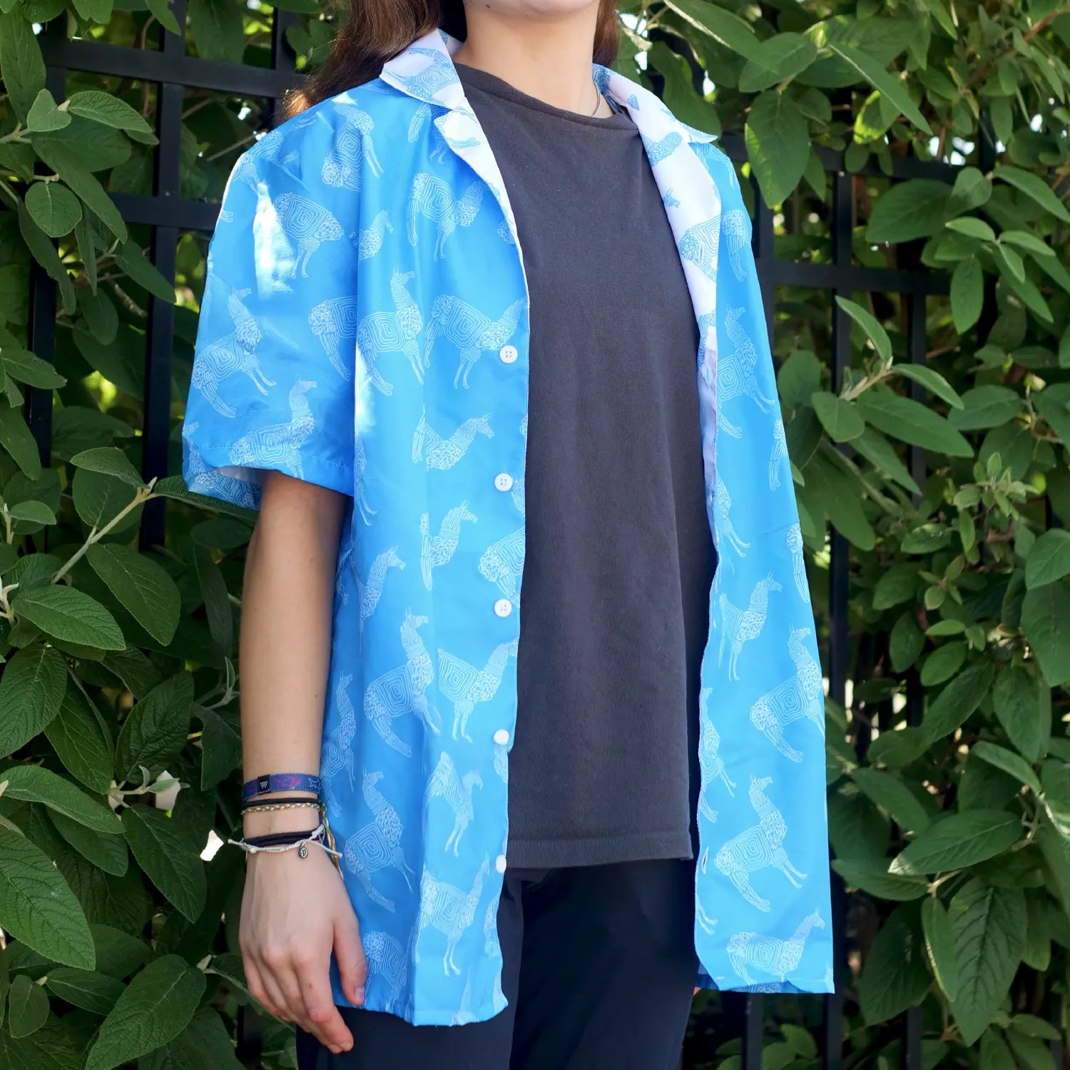 Llama Unisex Button Shirt