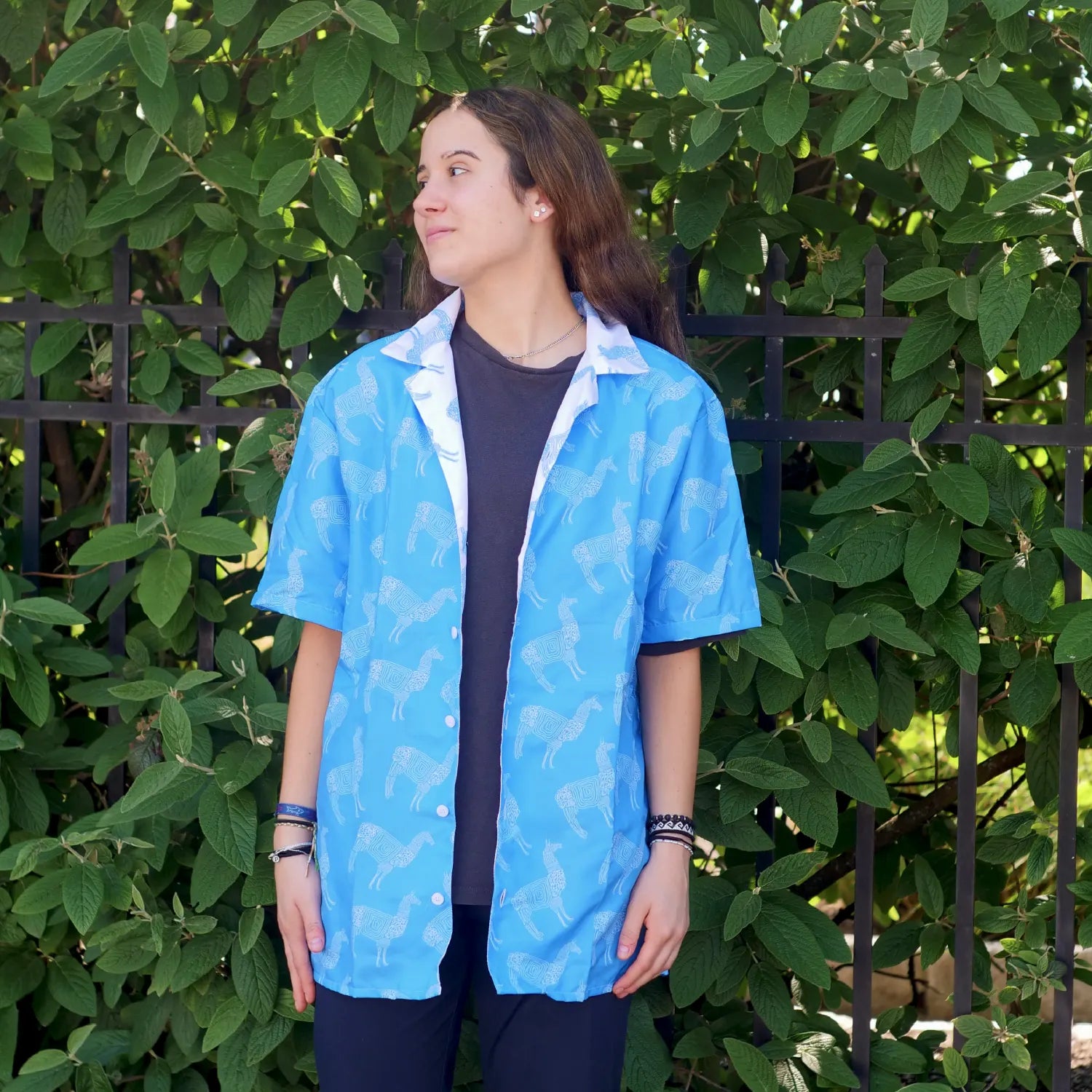 Llama Unisex Button Shirt