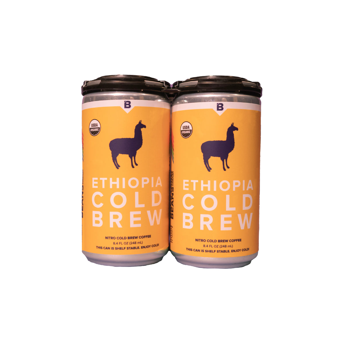 Image of yellow Ethiopia cold brew 4 pack
