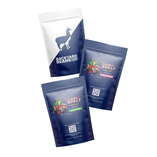 Image of 3 stocking stuffer coffee bags.